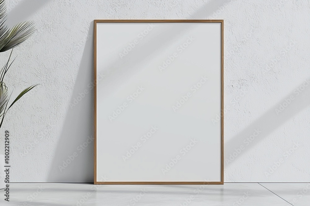 A3 Poster Mockup on White Background created with Generative AI A3 Poster Mockup on White Background created with Generative AI