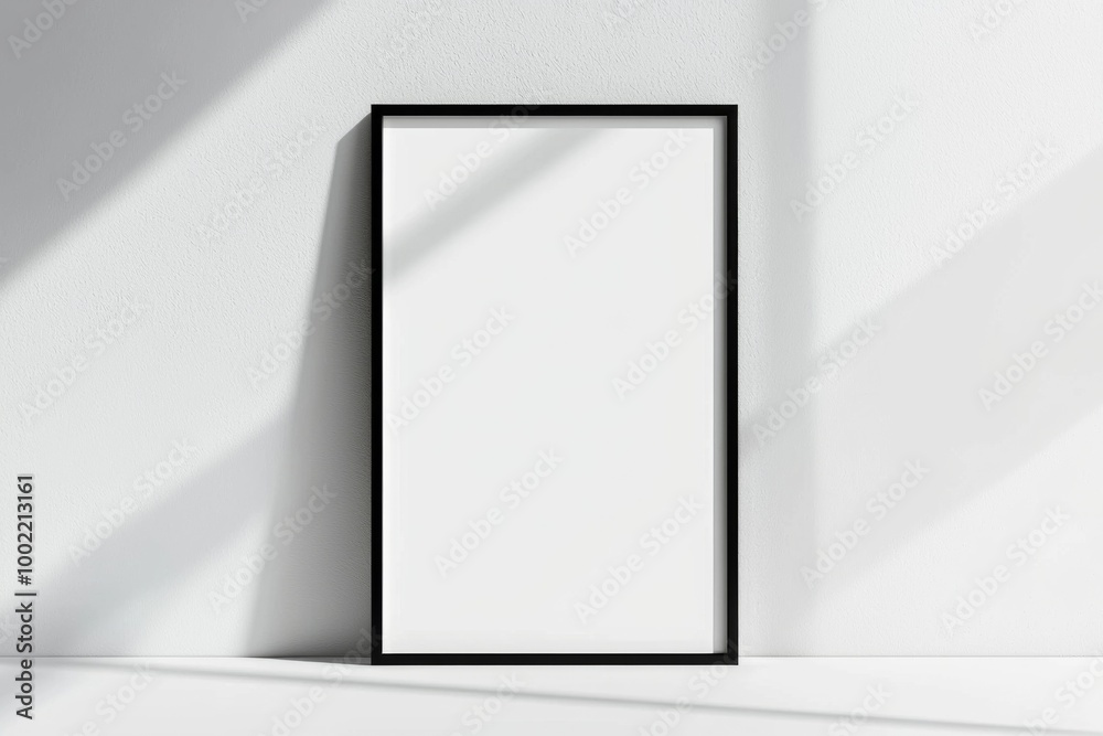 A3 Poster Mockup on White Background created with Generative AI A3 Poster Mockup on White Background created with Generative AI