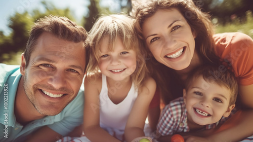 Portrait of a happy family.