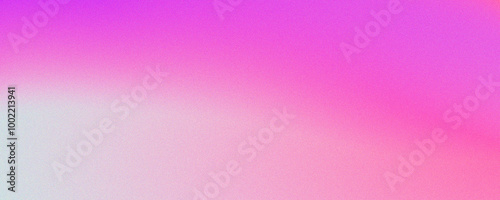 Abstract grainy gradient background pink white glowing color wave dark backdrop noise texture banner poster header design, empty space grainy noise grungy color rough