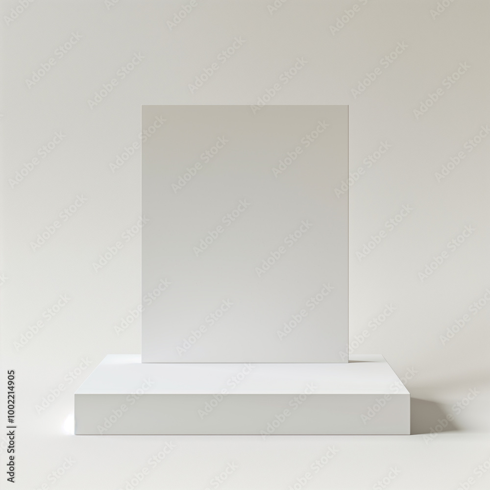 Fototapeta premium 3d rendering of a blank digital billboard mockup stand on white background