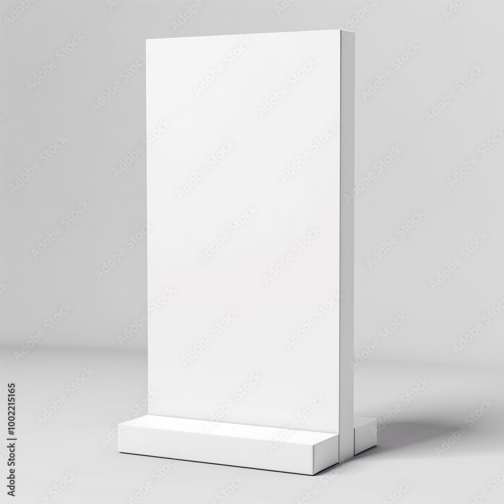 3d rendering of a blank digital billboard mockup stand on white background 3d rendering of a blank digital billboard mockup stand on white background