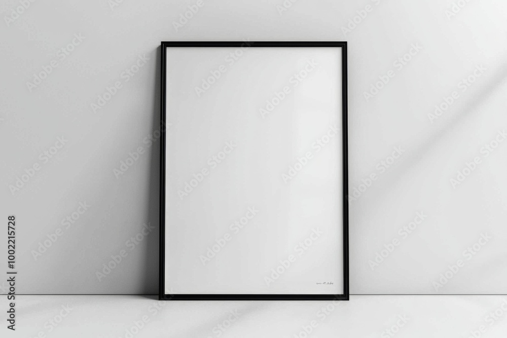 A3 Poster Mockup on White Background created with Generative AI A3 Poster Mockup on White Background created with Generative AI