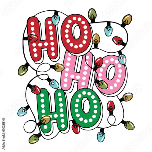 Funny Santa SVG, Ho Ho Ho SVG, Christmas SVG, Snowflake Svg, Candy Png, Christmas Tree Svg File For Cricut, Sublimation Designs Downloads