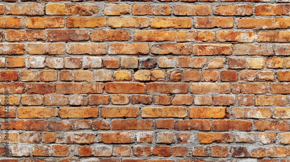 Obraz premium Old Red Brick Wall Background Panorama