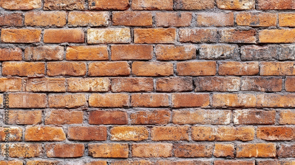 Obraz premium Old Red Brick Wall Background for Design Projects