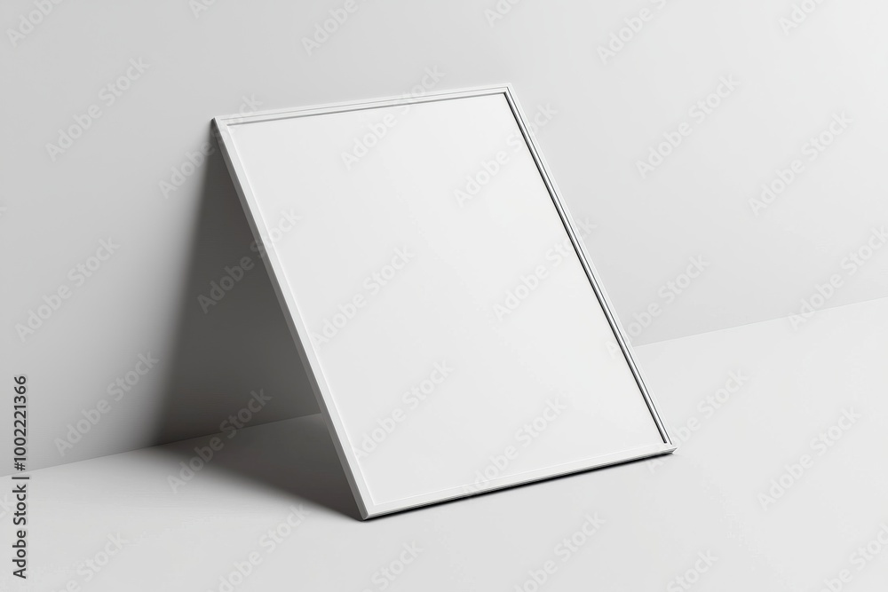 A3 Poster Mockup on White Background created with Generative AI A3 Poster Mockup on White Background created with Generative AI
