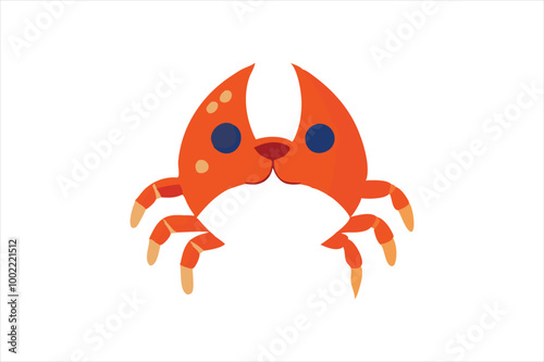 Cute Crab vector art illustration photo