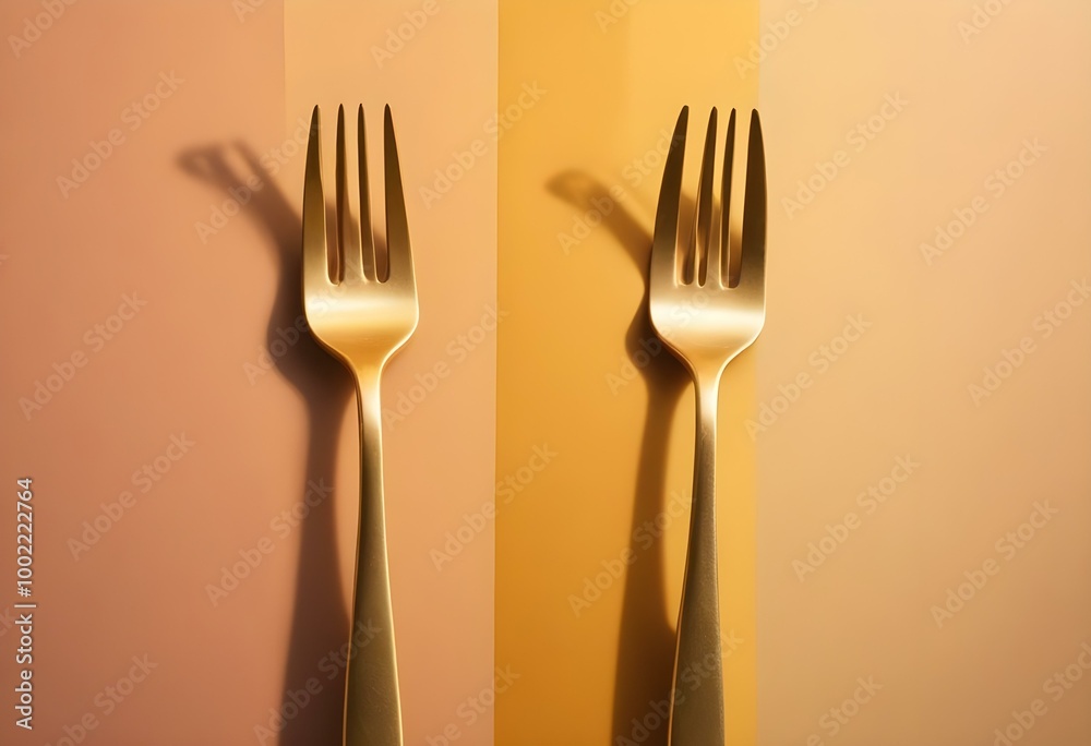 Crossed kitchen utensils - a fork and a spatula Crossed kitchen utensils - a fork and a spatula