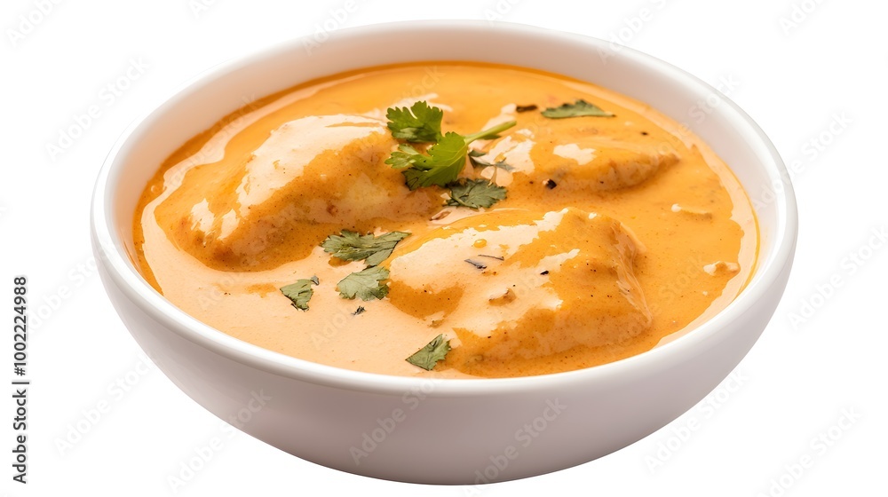 Spiced dumplings in a bowl of kadhi, creamy yellow curry, garnished with herbs, served with rice and naan, traditional Indian meal, warm and inviting food presentation Spiced dumplings in a bowl of kadhi, creamy yellow curry, garnished with herbs, served with rice and naan, traditional Indian meal, warm and inviting food presentation
