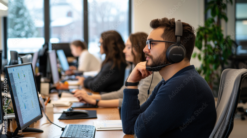Inclusive Team of Support Professionals Providing Seamless Customer Assistance Inclusive Team of Support Professionals Providing Seamless Customer Assistance