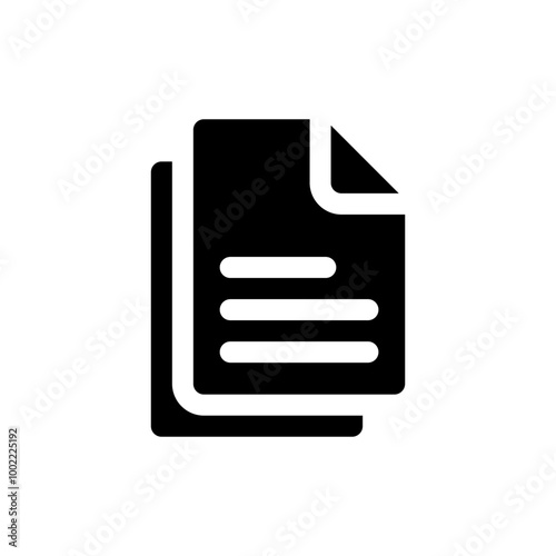 file icon glyph simple design illustration