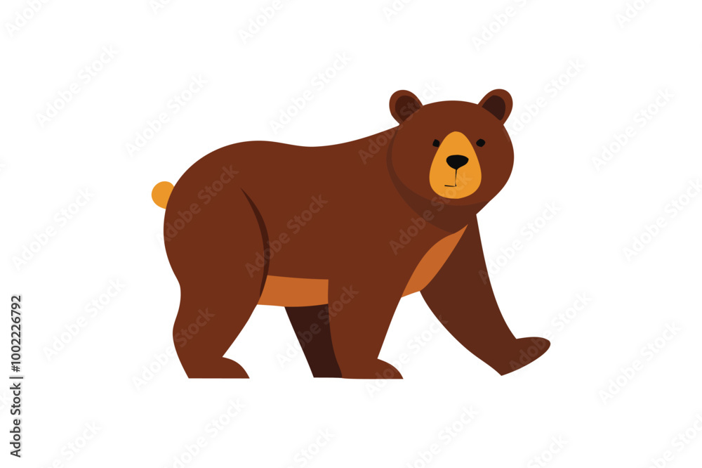 Obraz premium Cute Bear vector art illustration 