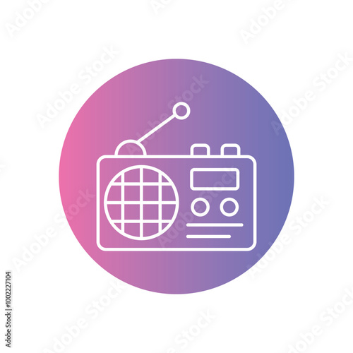 Radio Button vector icon stock illustration