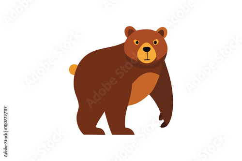 Cute Bear vector art illustration  photo