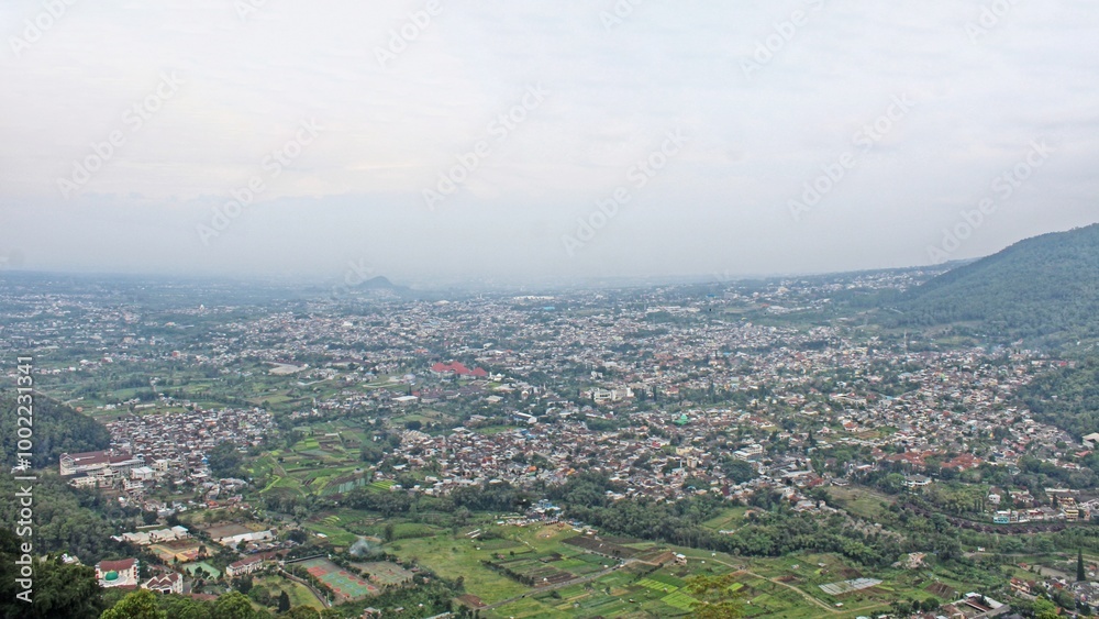 beautiful village view from the top of the mountain beautiful village view from the top of the mountain