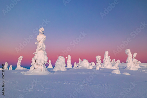 Obraz na płótnie landscape with snow w salonie