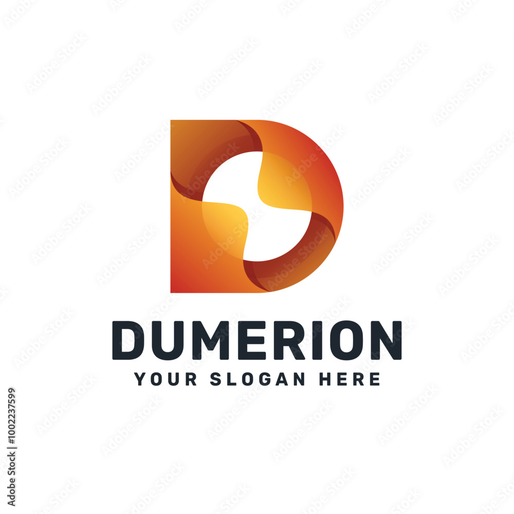 Letter D Gradient Logo Letter D Gradient Logo