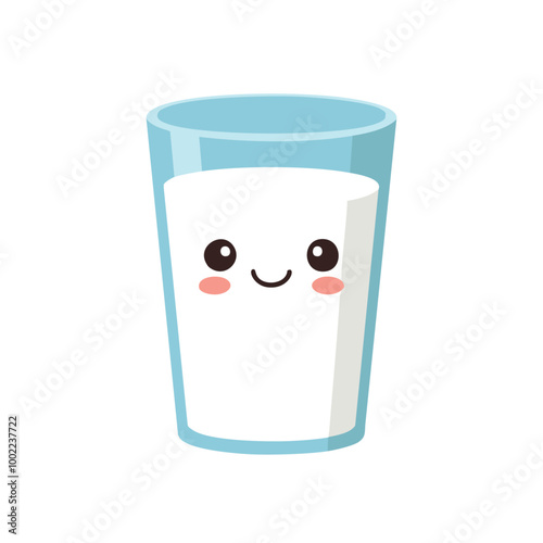 Milk Drink Beverage Liquid Water Fresh Animation Kawaii Healthy Character
