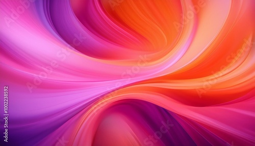 Abstract swirl of pink & orange