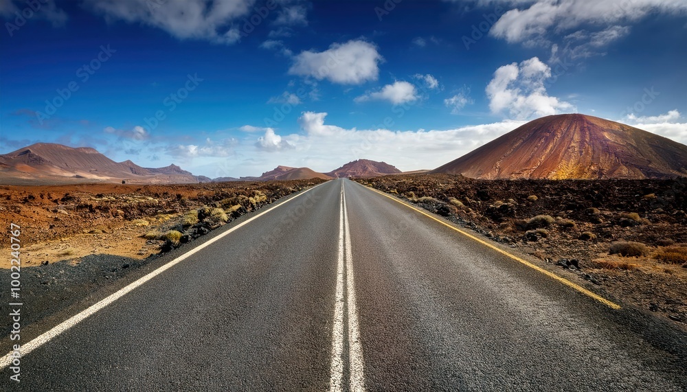 Image related to unexplored road journeys and adventures. Road through the scenic landscape Image related to unexplored road journeys and adventures. Road through the scenic landscape