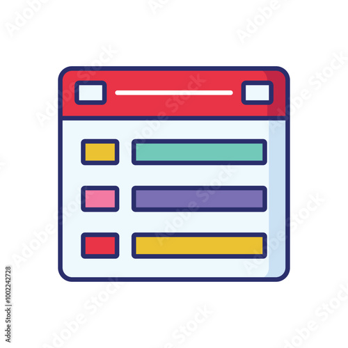 Modal vector icon stock illustration
