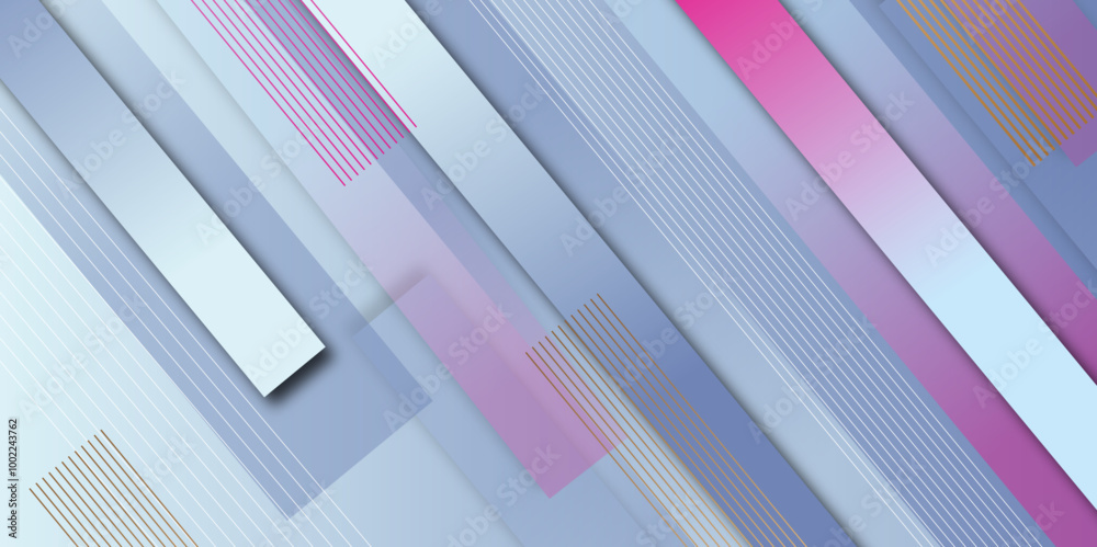 Obraz premium Grey blue teal abstract background geometry triangle diagonal neon light and layer element. Modern Abstract Background with Tilt Diagonal Lines Soft White Blue Gradient institution, party, festive. 