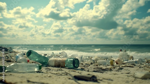 Litter Scattered Across a Landscape.