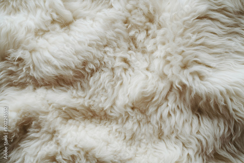 White Fluffy Fur Texture Background