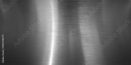 Motion blur of stainless steel surface. Blurred metal texture. Monochrome pattern