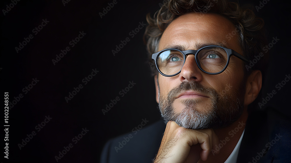 A Man Wearing Glasses Deep in Thought with His Hand on His Chin
A Man Wearing Glasses Deep in Thought with His Hand on His Chin