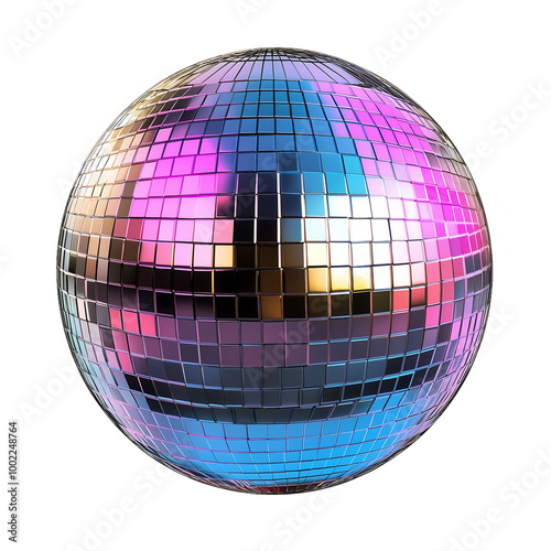 disco ball isolated on white background