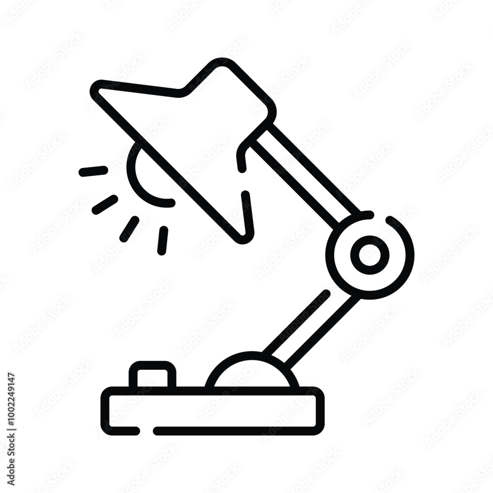 Get this creatively designed table lamp icon in modern style Get this creatively designed table lamp icon in modern style