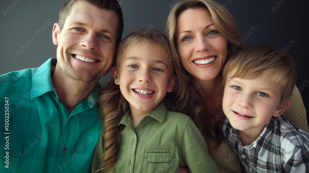 Portrait of a happy family. Portrait of a happy family.
