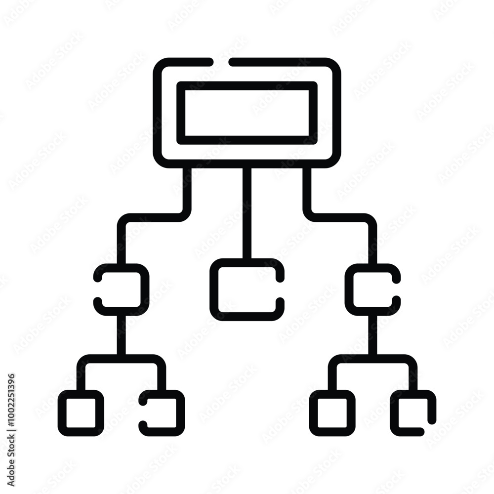 Hierarchy icon design, flowchart vector, workflow icon Hierarchy icon design, flowchart vector, workflow icon