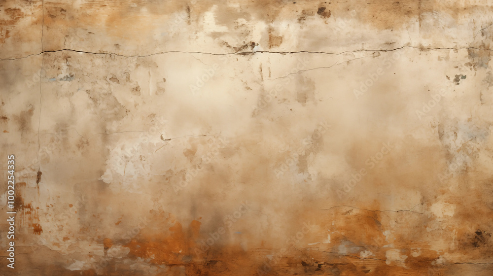 Obraz premium Beige Cracked Wall Texture Background