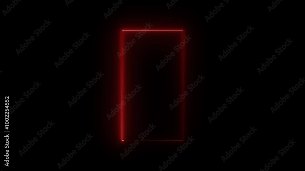 Glowing Neon Lights Motion Loops Square Circular Motion Draw and Beautiful Lights, Linear Lamp on black background Glowing Neon Lights Motion Loops Square Circular Motion Draw and Beautiful Lights, Linear Lamp on black background