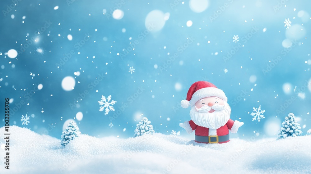 A snowman wearing a red hat A snowman wearing a red hat