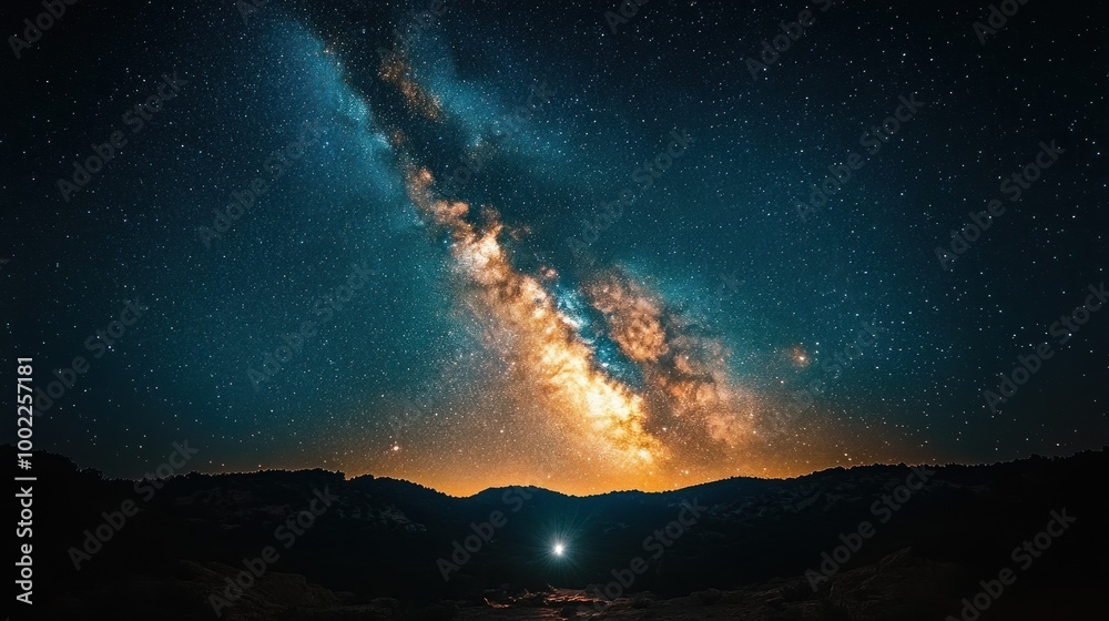 Milky Way Over Mountains Milky Way Over Mountains