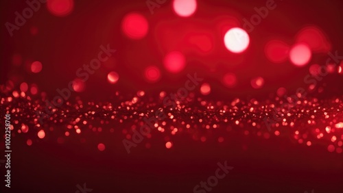 Dark Red Bokeh Light Effect Background