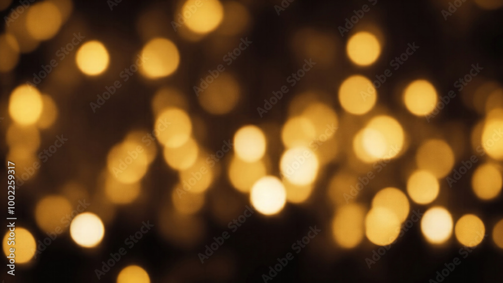 Dark Yellow Bokeh Light Effect Background Dark Yellow Bokeh Light Effect Background