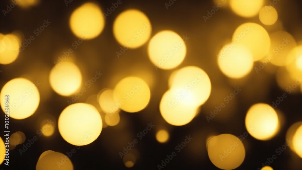 Dark Yellow Bokeh Light Effect Background Dark Yellow Bokeh Light Effect Background