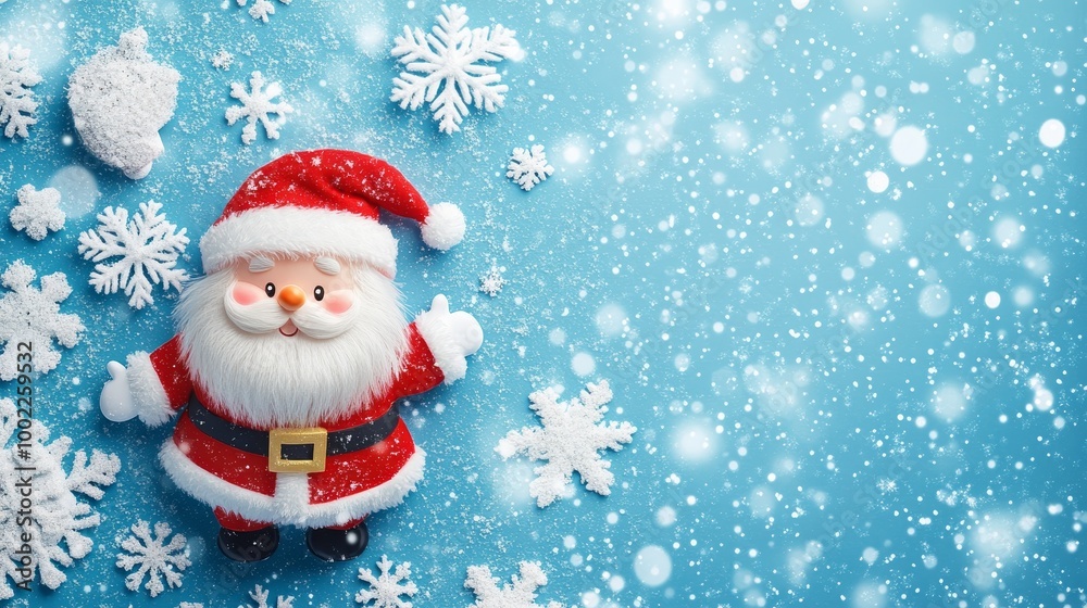 A snowman wearing a red hat A snowman wearing a red hat