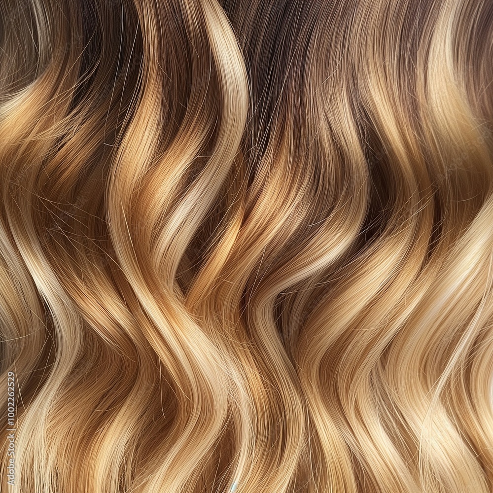 Closeup of a woman's hair color and texture Closeup of a woman's hair color and texture