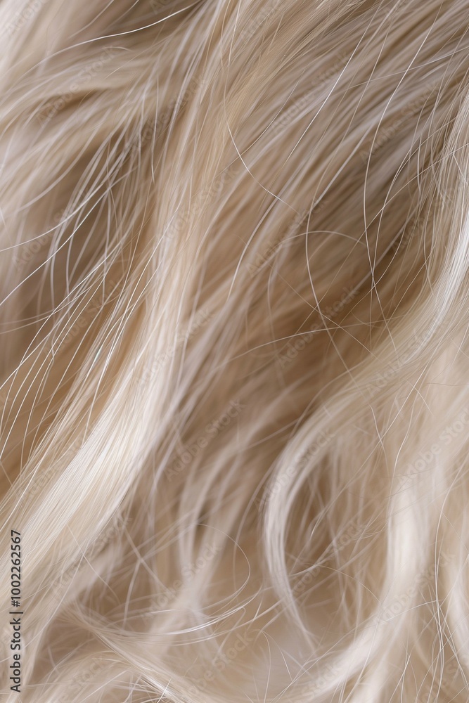 Naklejka premium Closeup of a woman's hair color and texture