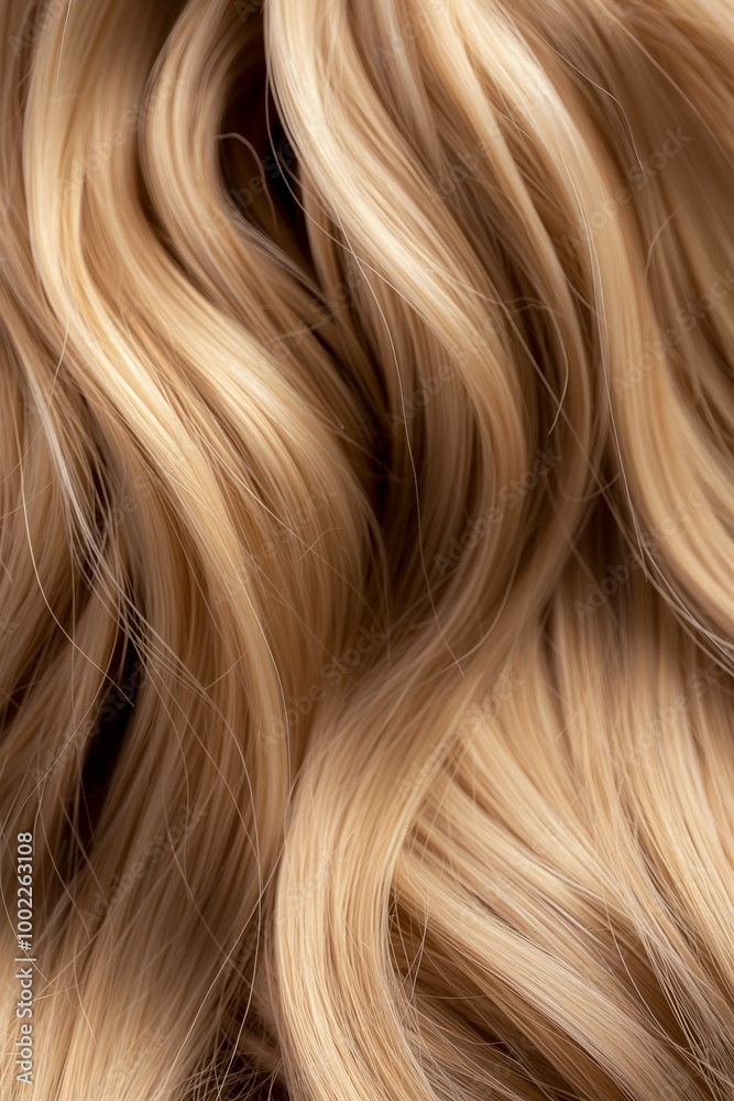 Closeup of a woman's hair color and texture Closeup of a woman's hair color and texture