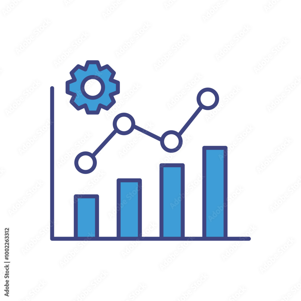 Analytics vector icon stock illustration Analytics vector icon stock illustration