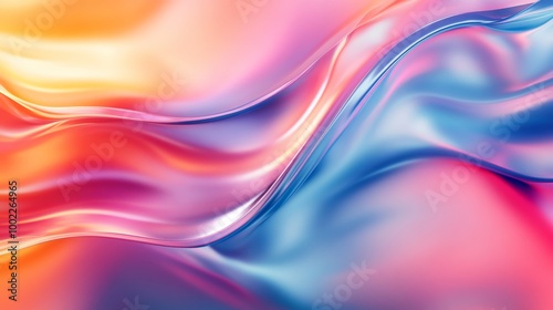 Wallpaper Mural Abstract colorful flowing fabric texture, vibrant Torontodigital.ca