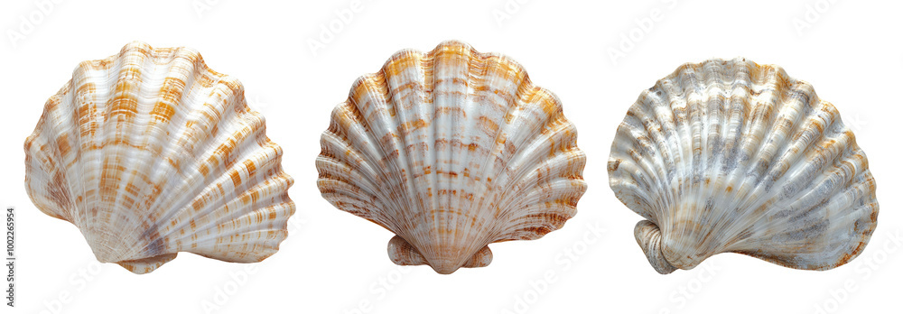 Beautiful Seashells On Transparent Background Beautiful Seashells On Transparent Background