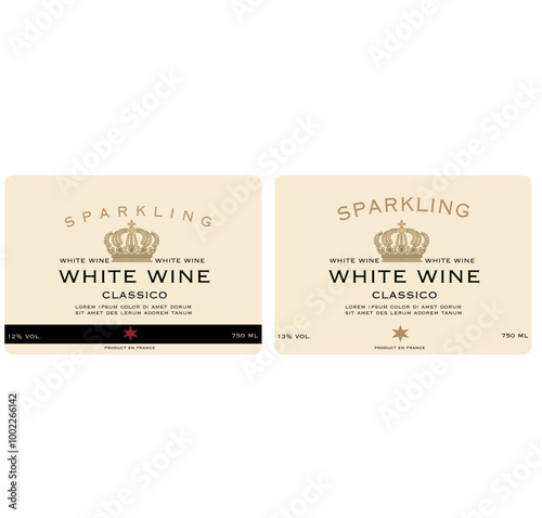 WINE LABEL ITALIAN FOOD AND DRINKS DECORATIVE STICKER FOR AMARONE, PROSECCO, CHIANTI, VALPOLICELLA,PRIMITIVE AND SPARKLING WINE